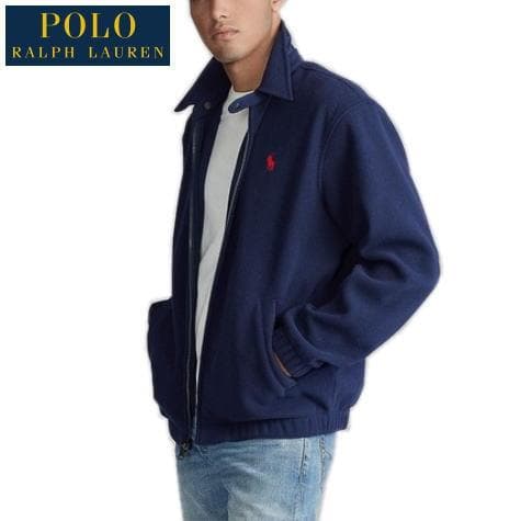 美品 ポロラルフローレン ベイポート フリース ジャケット ネイビー USサイズ