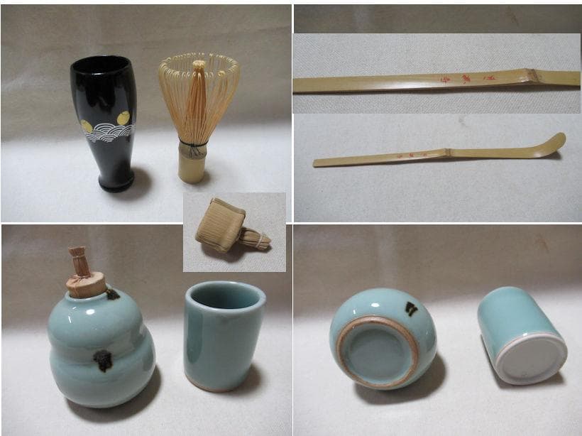 茶道具　桐製茶箱セット　中の道具皆揃