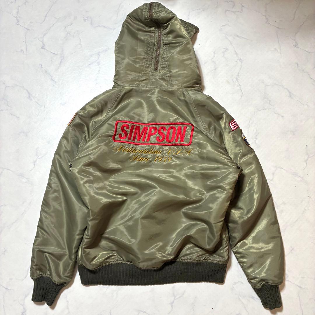 激レア✨SIMPSON N-2B フライトジャケット MA-1 ワッペン カーキ