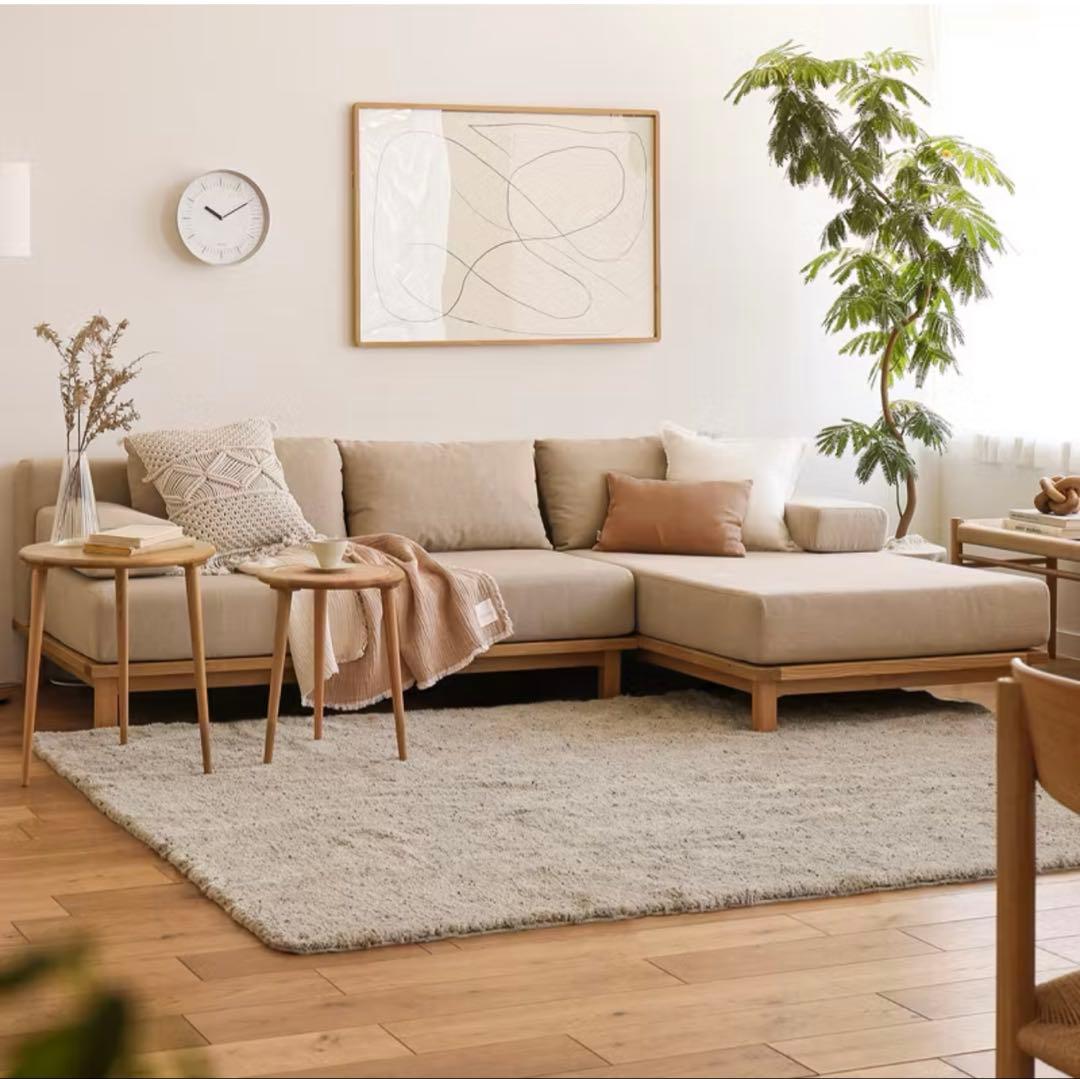 【週末お値引き中】Re:CENO ラグマット サンドベージュ