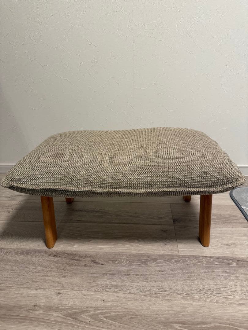 MUJI 無印良品　ハイバックリクライニングソファー用　オットマン　ベージュ