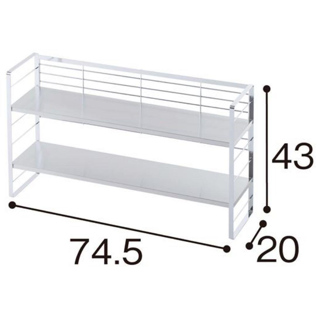 棚板ブラック　黒　40200 ステンレス棚の出窓シェルフ 74cm