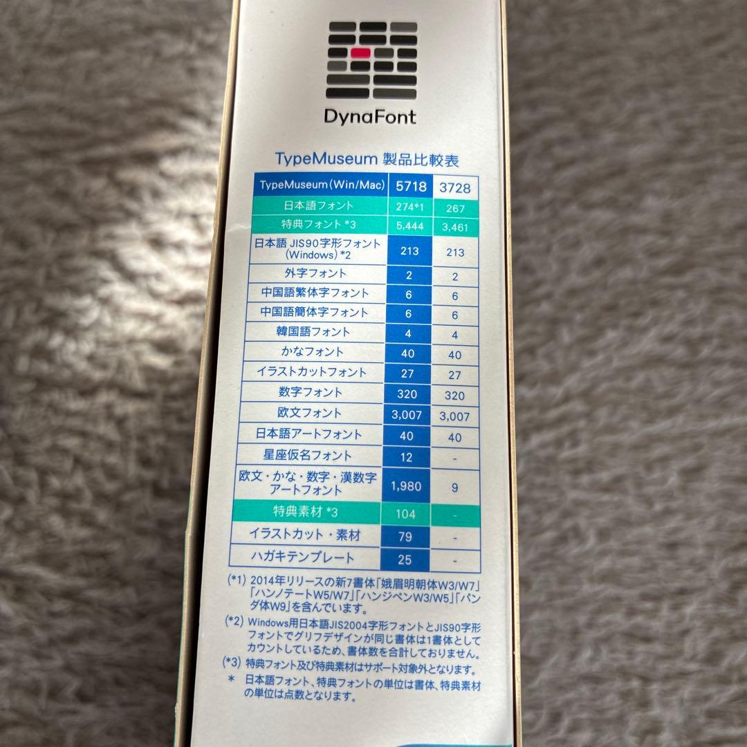 ダイナフォント タイプミュージアム 5718パッケージ版