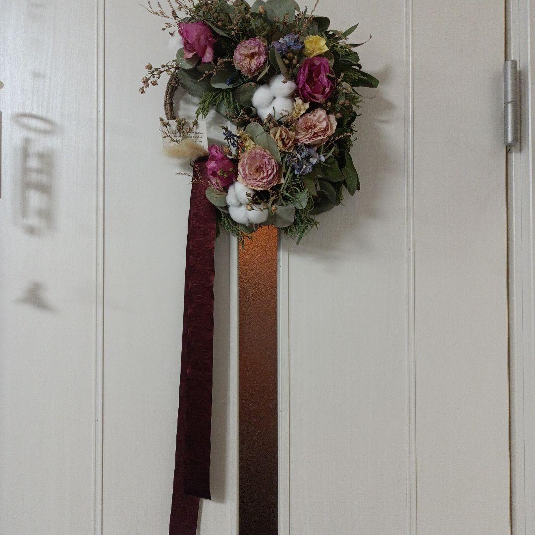 ゆとあさま専用スパニッシュビューティーとローズヒップの大きめリース他