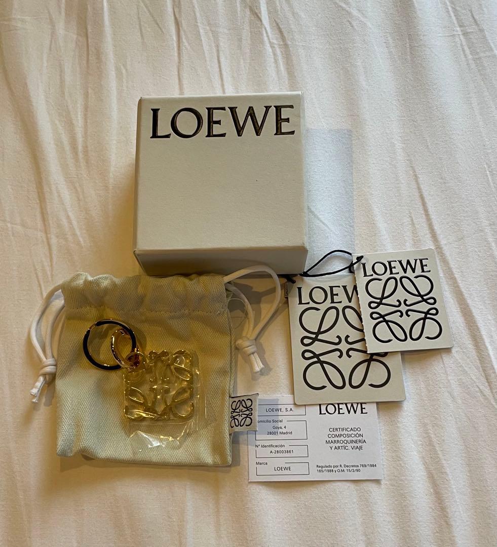 【ほぼ未使用】LOEWE ロエベ アナグラム キーホルダー ゴールド