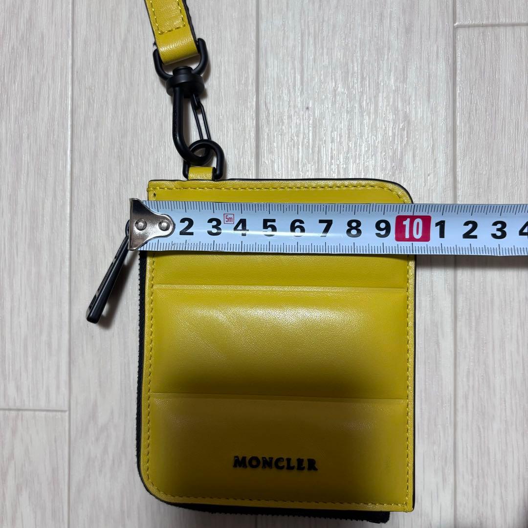 極美品 モンクレール　ウォレット　財布　パスケース　イエロー　4K27