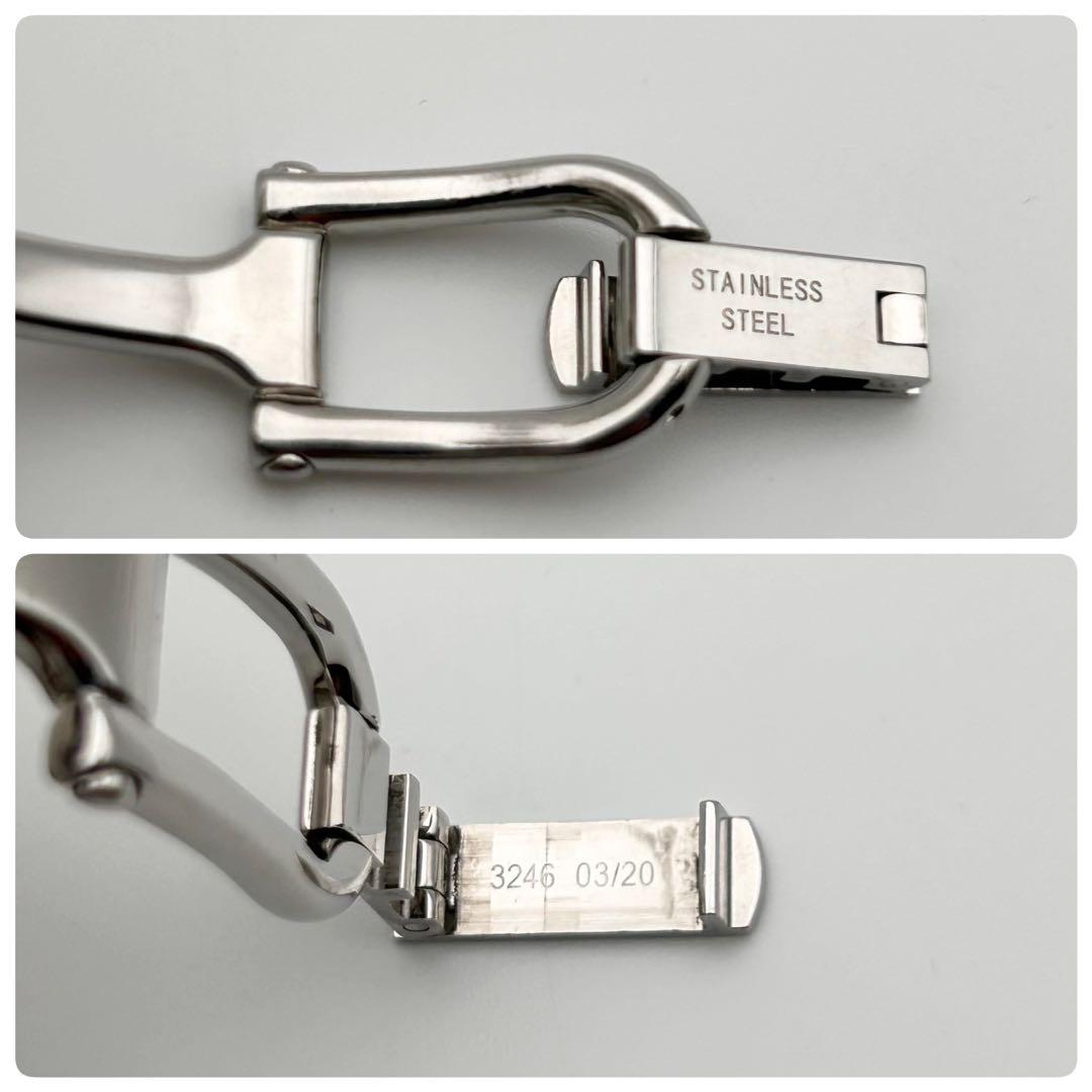 【箱有 新品電池 稼働】GUCCI 1500L GG ダイヤ バングルウォッチ