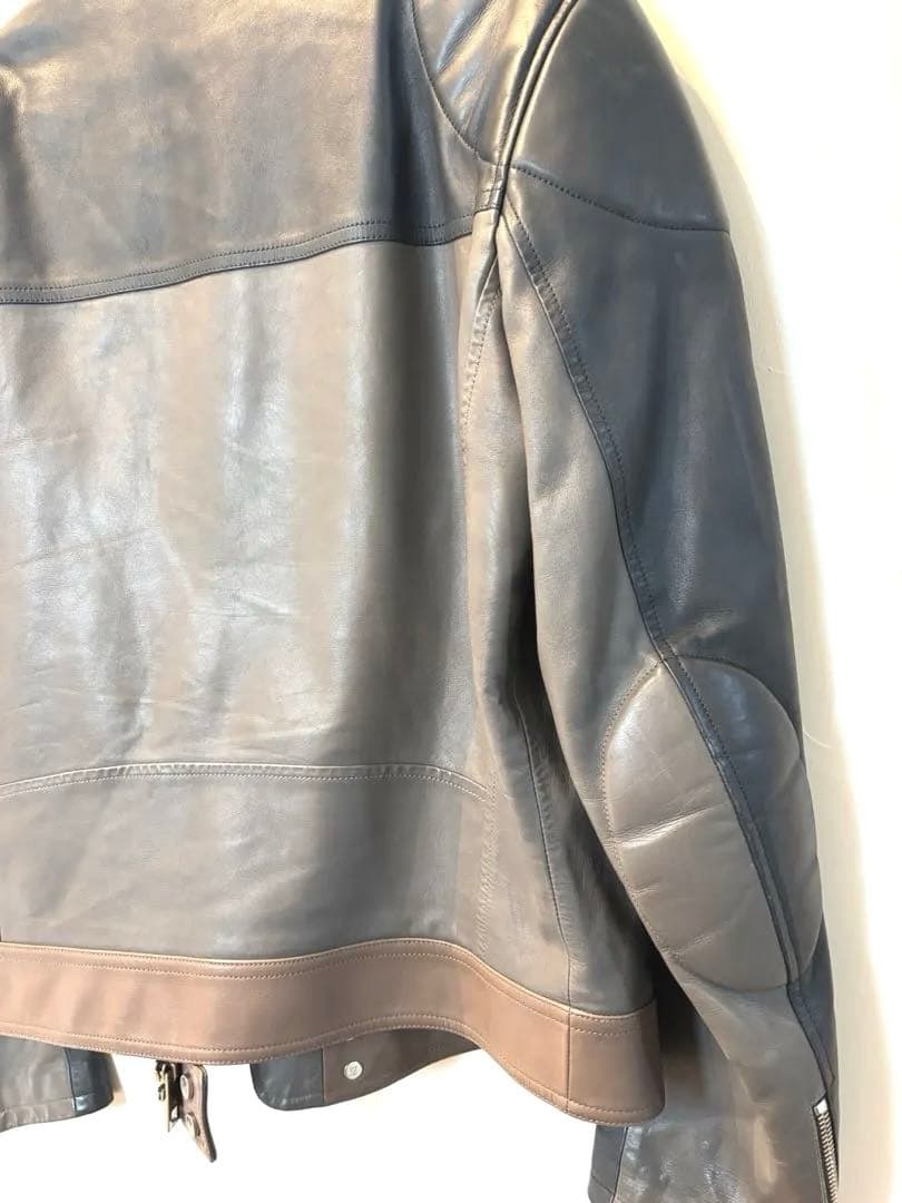 最終価格　ルイヴィトン　レザージャケット　ライダース　カフェレーサー　革ジャン