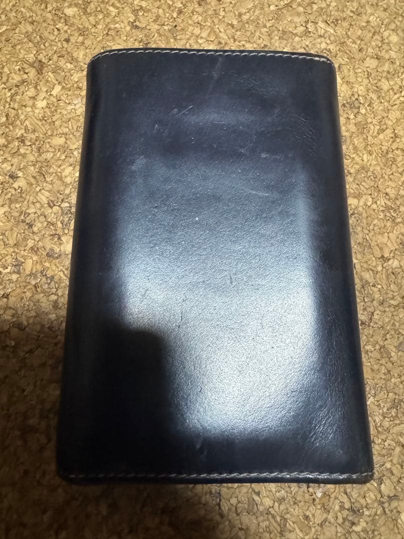 タ*タ様 送料込みWhitehouse Cox三つ折り財布ブラック✖️パープルホ