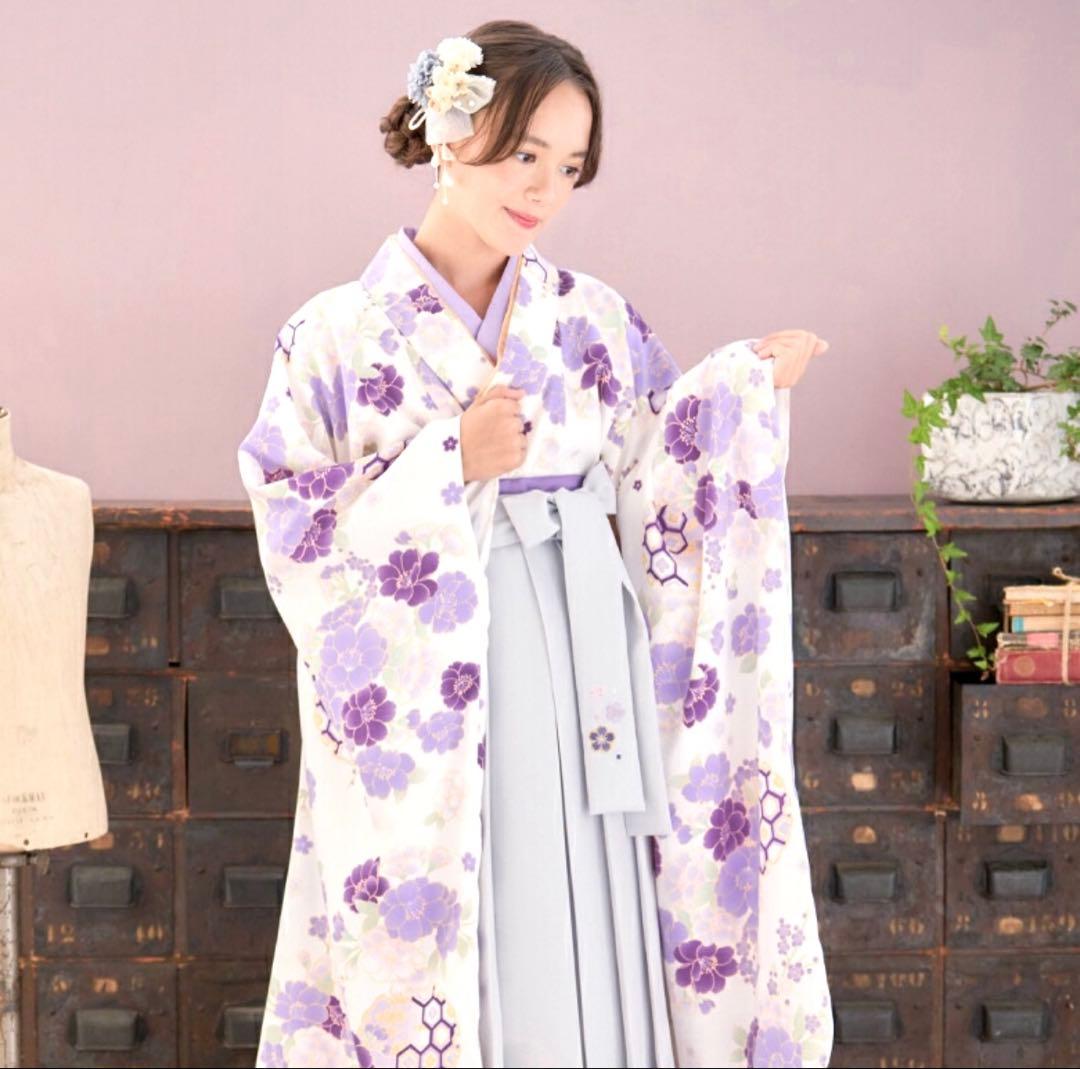 【美品】袴セット 160cm 髪飾り ブーツ 3点セット 卒業式 入学式