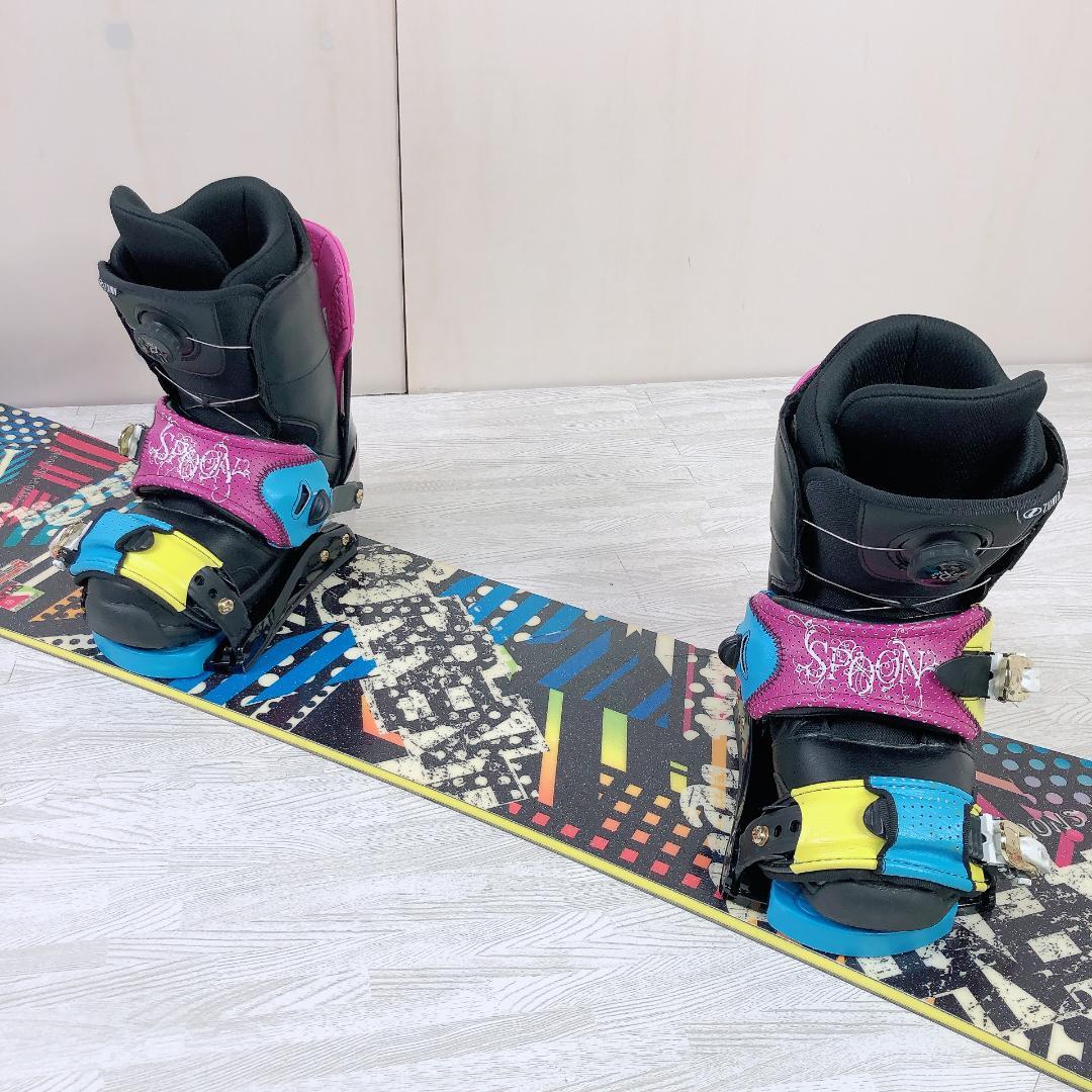 SPOON 149cm スノーボード ZUMA 3点セット
