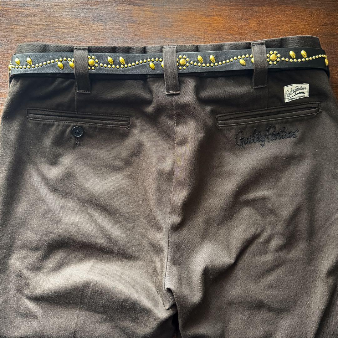 D*N様 スタッズナローベルトフラワーブラス23mm 32inch