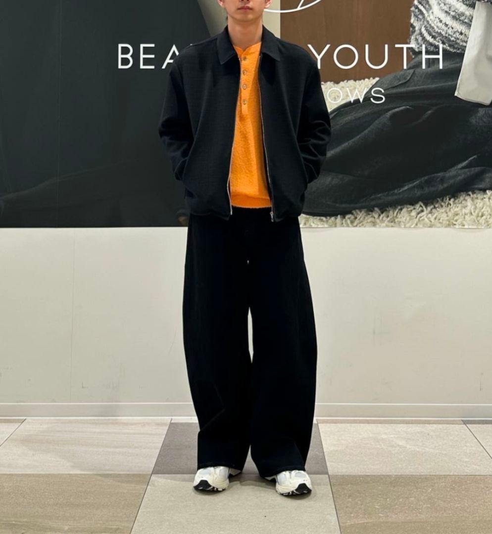 【新品】26SS BEAUTY&YOUTH ツイードショートブルゾン 黒 M