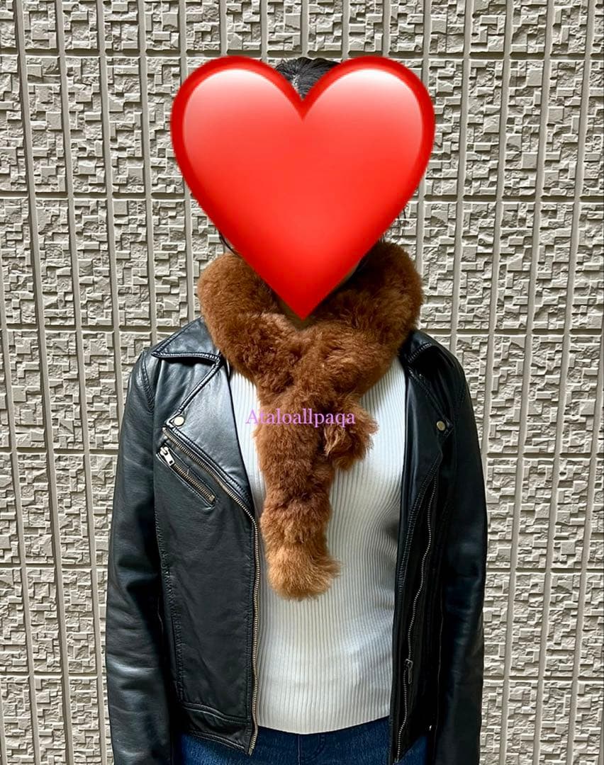 ファーマフラー　100%ベビーアルパカ毛使用