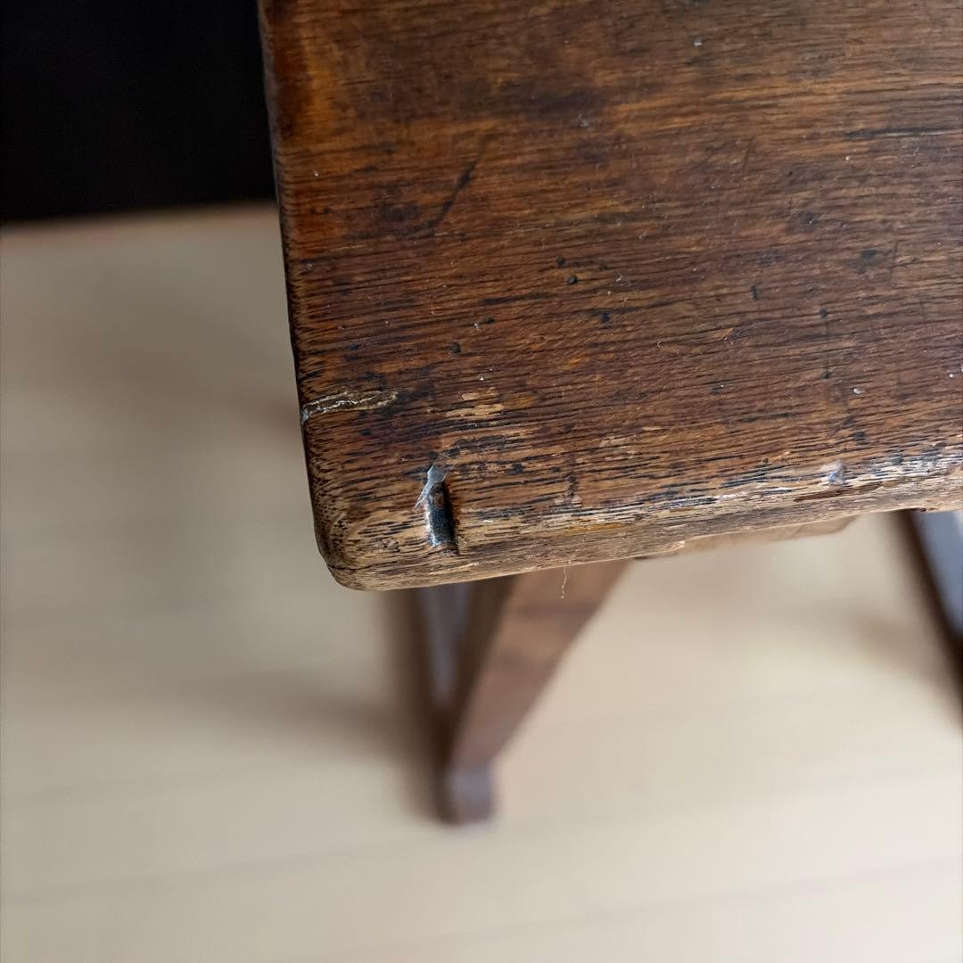 アンティーク木製シンプル学習机　古道具