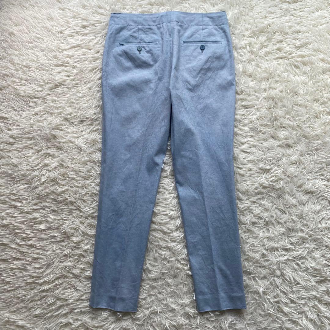 theory×SHIPS リネン混 ノーカラージャケット パンツスーツ M