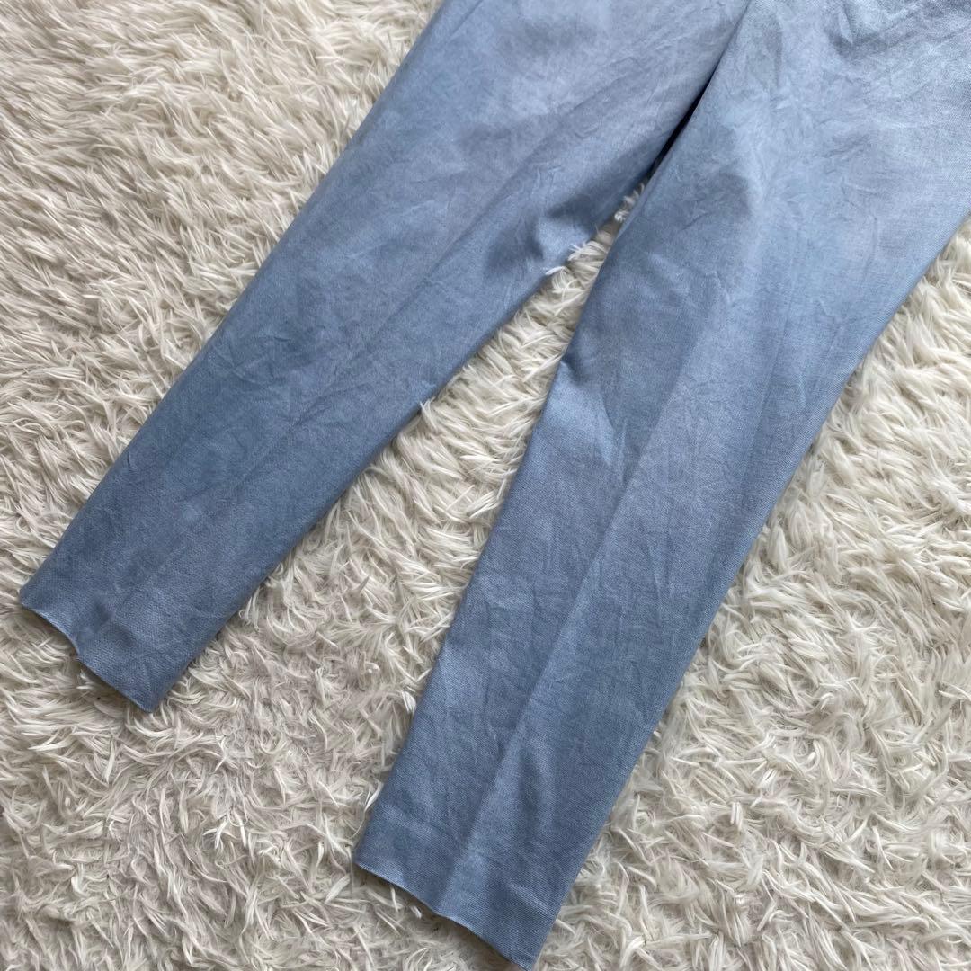 theory×SHIPS リネン混 ノーカラージャケット パンツスーツ M