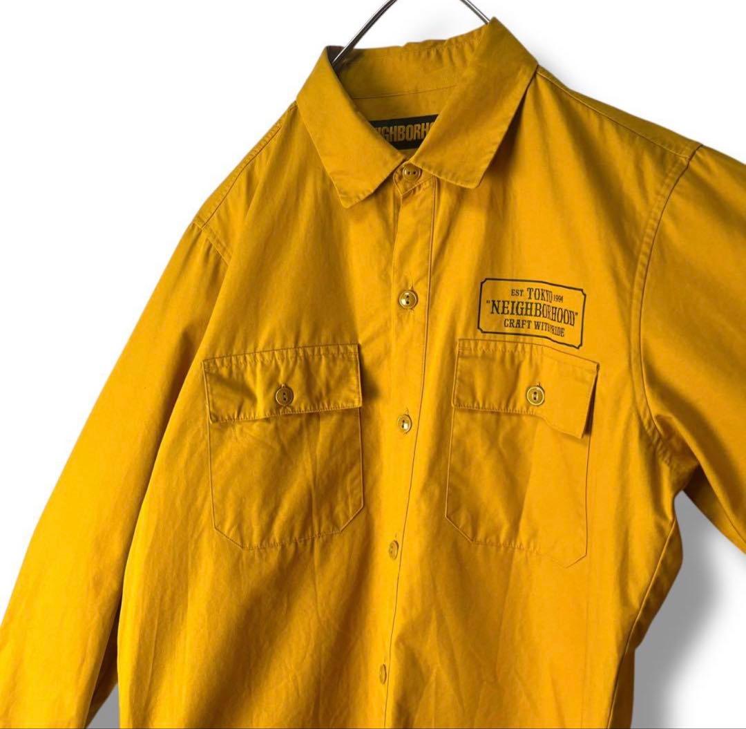 NEIGHBORHOOD マスタードイエローシャツ Sサイズ
