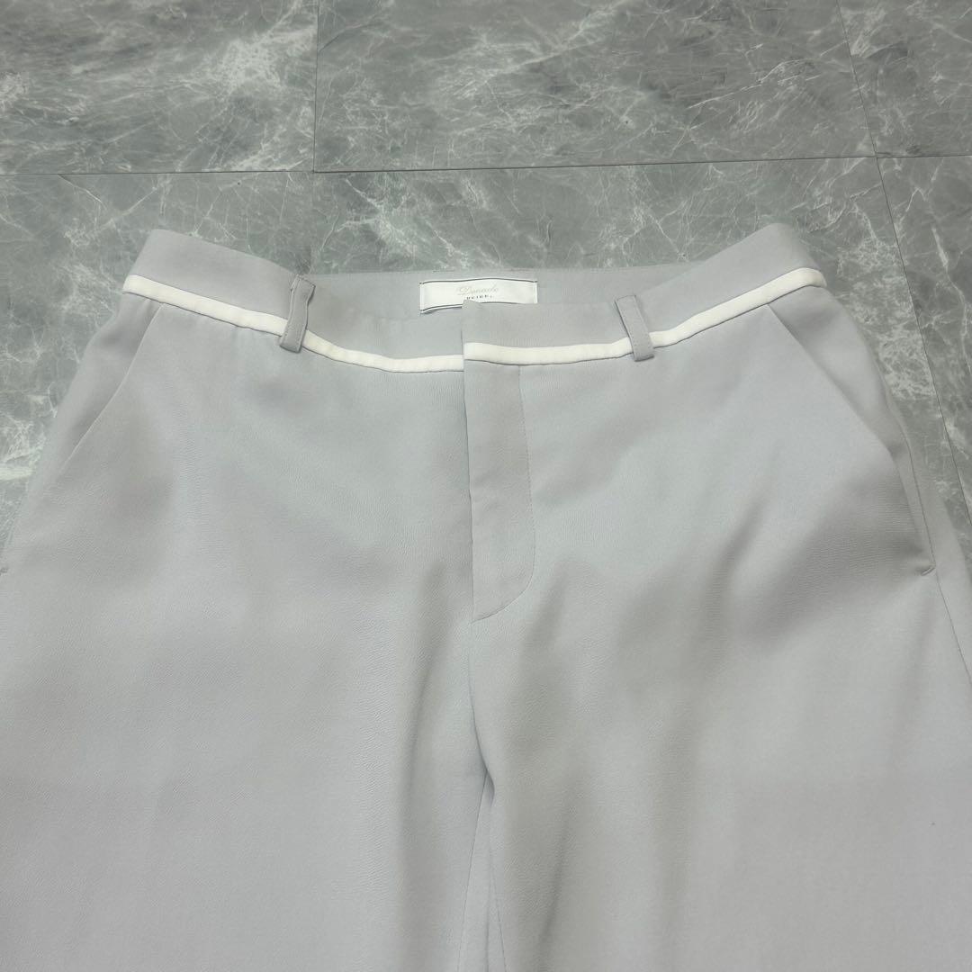 現行品♡ベイジ　Cindy ダブルカラージャケット　パンツスーツ　グレー　2