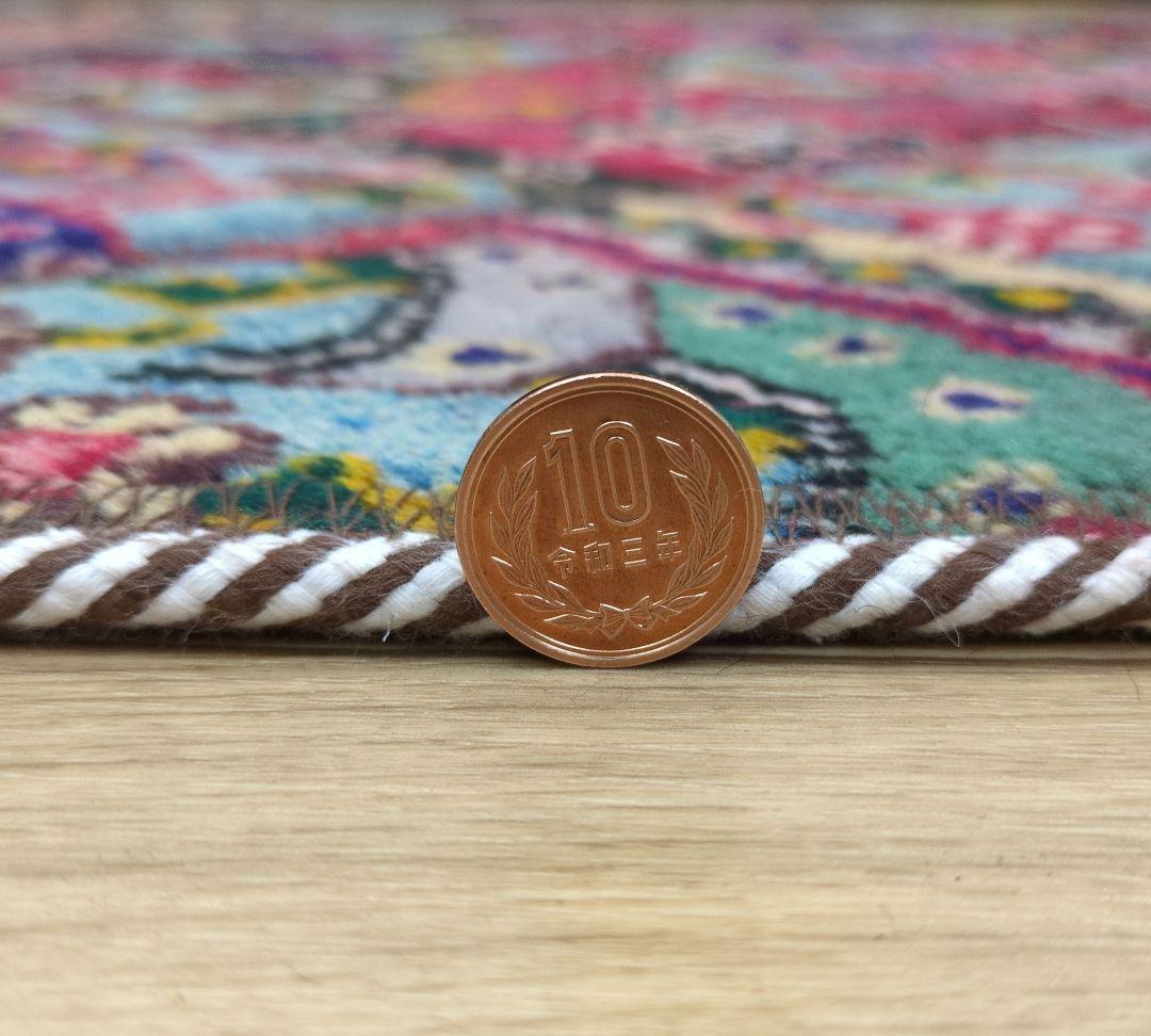 ペルシャ絨毯 パッチワーク アンティーク 156x102手織り クリーニング済み