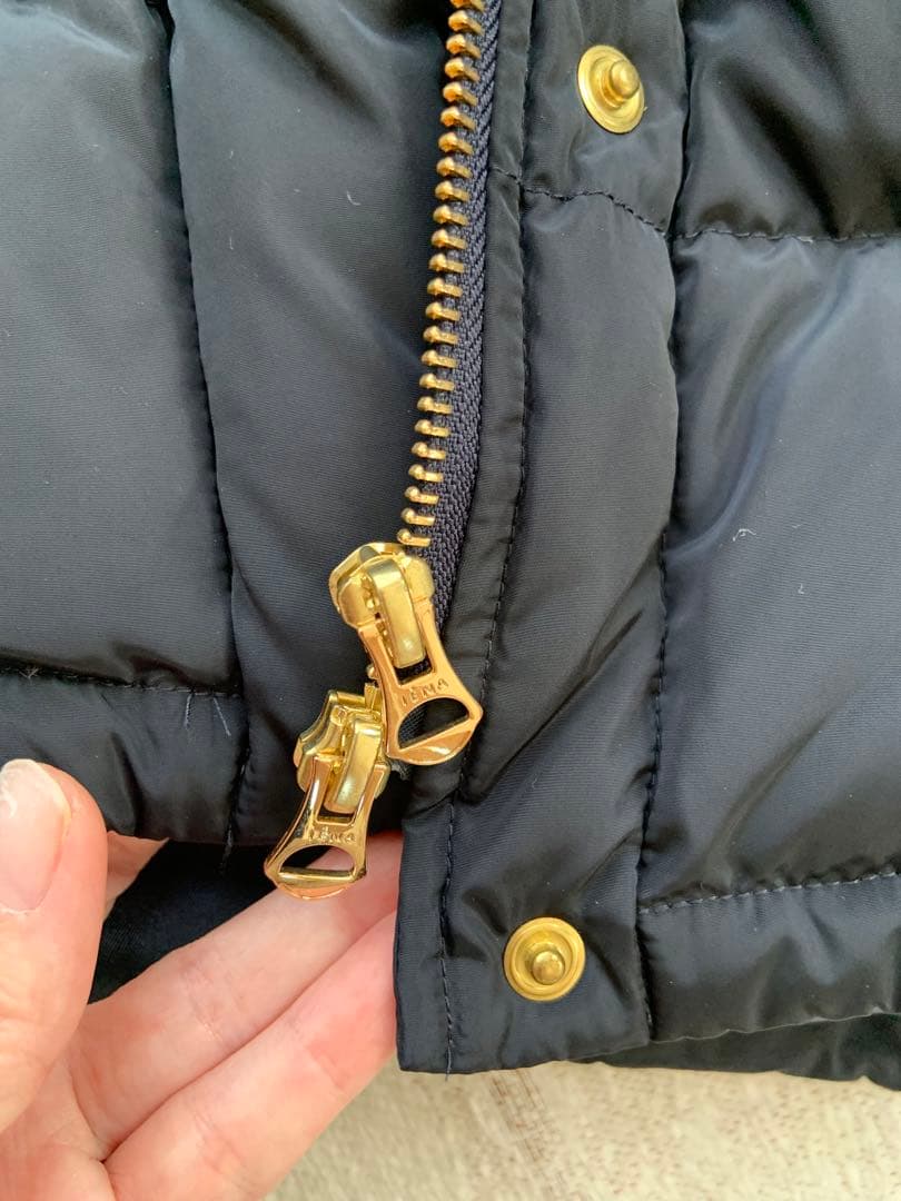 最終お値下げ！IÉNA フード付きネイビー ダウンベスト