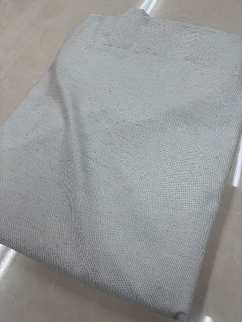 オーダーメイド幅300センチ高さ220センチ ホワイト 無地 ドレープカーテン