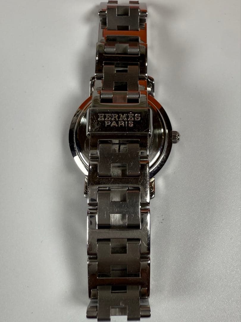 HERMES クリッパー CL4.2 シャンパン 箱/コマ Qz 【極美品】