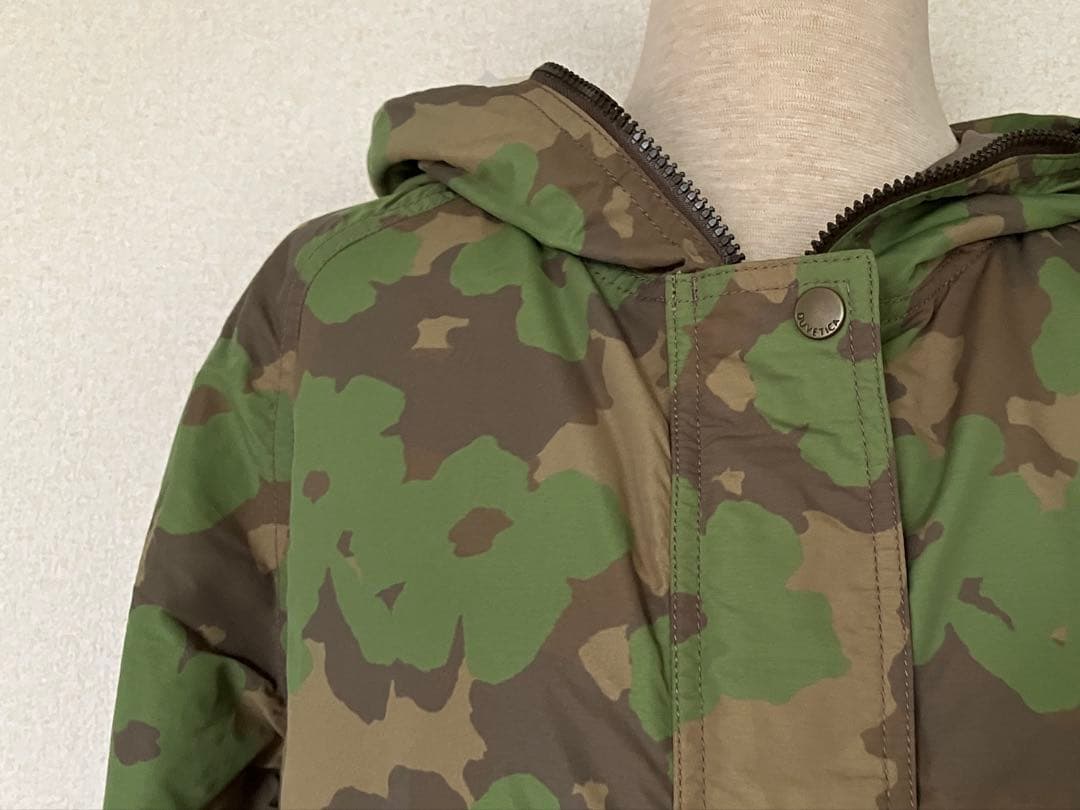 ミュベールワーク×デュベティカ フラワー迷彩フード付きミリタリージャケット