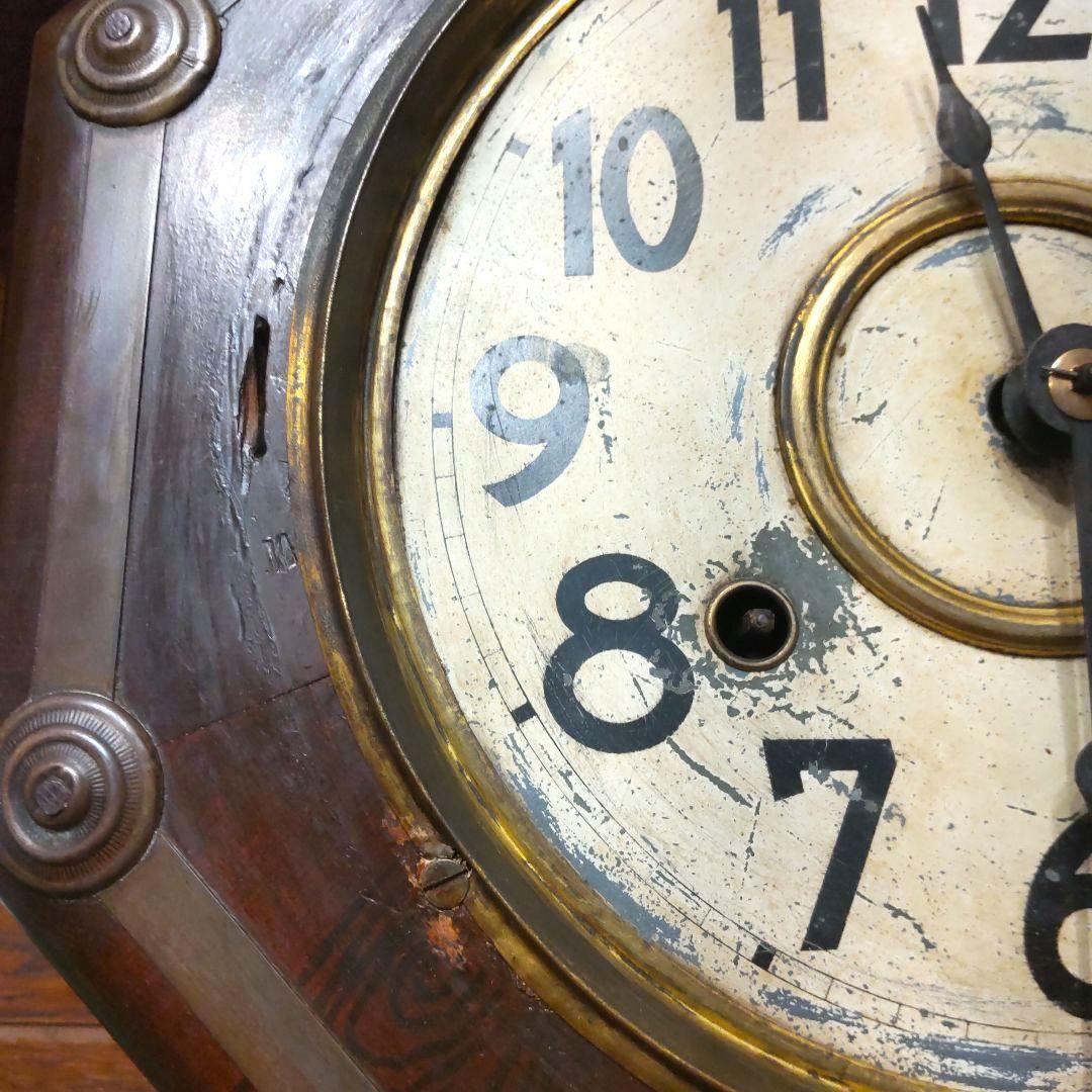 ※沖縄・離島は要相談　柱時計　整備済み稼働品　日本時計　8DAY　昭和レトロ