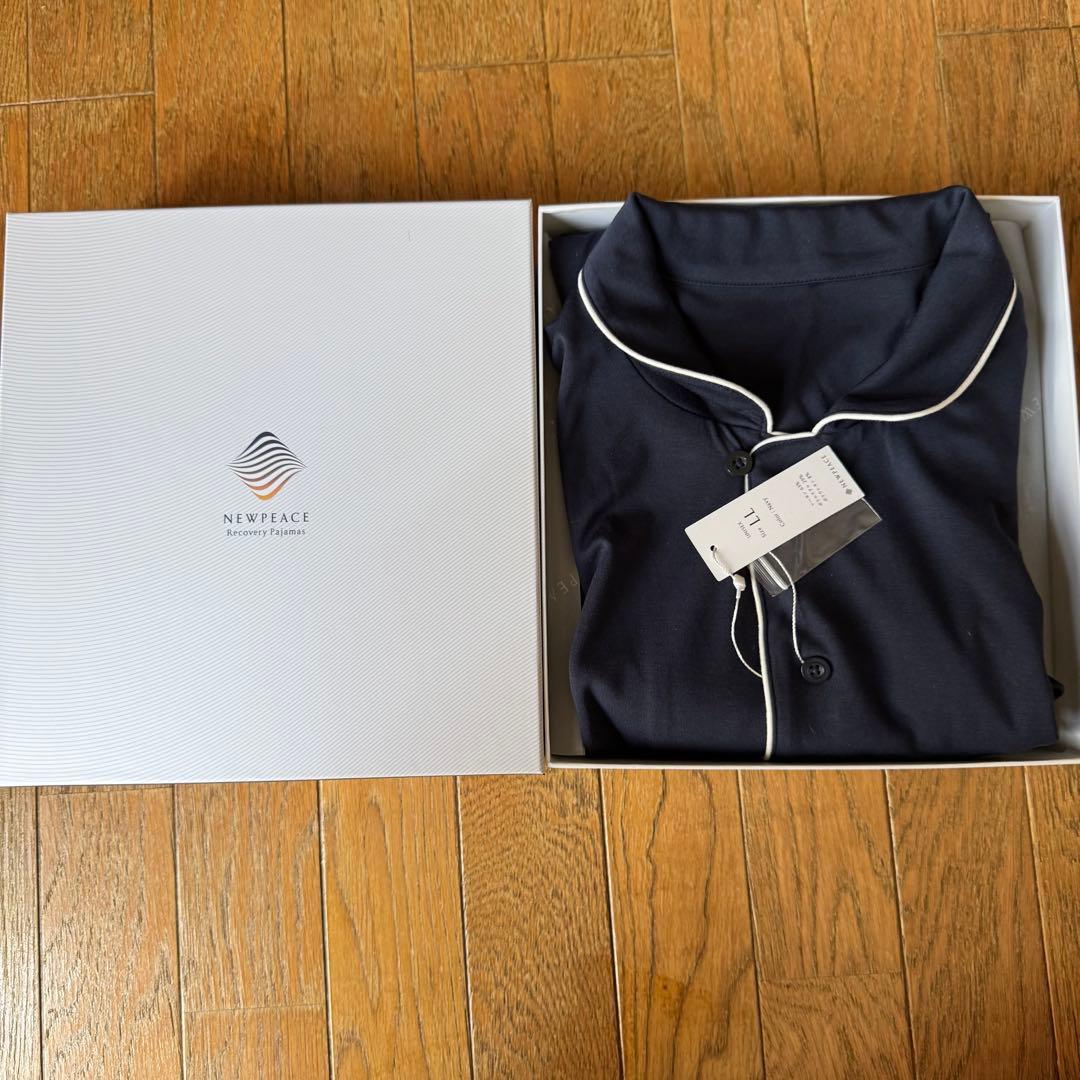 ニューピース　リカバリーウェアセット　ロング　LL ネイビー