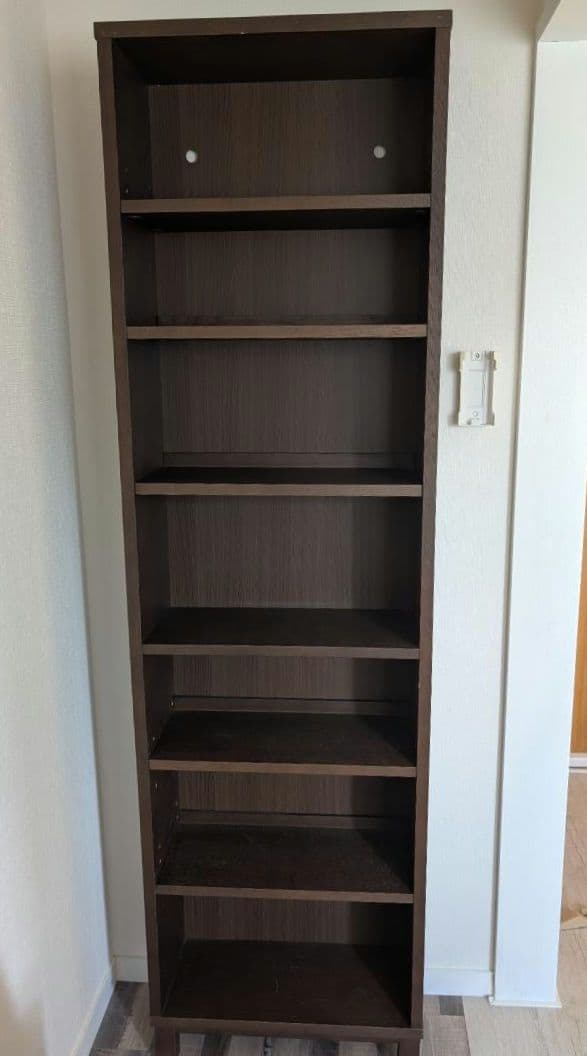 無印良品 　シェルフ 本棚　木製　ダークブラウン
