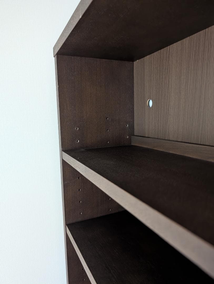 無印良品 　シェルフ 本棚　木製　ダークブラウン