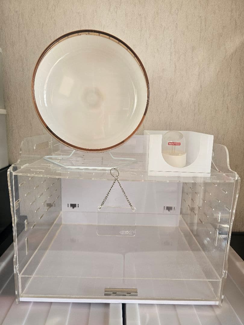 GEX アクリルケージ 回し車・給水器付き アクリルルーム510low