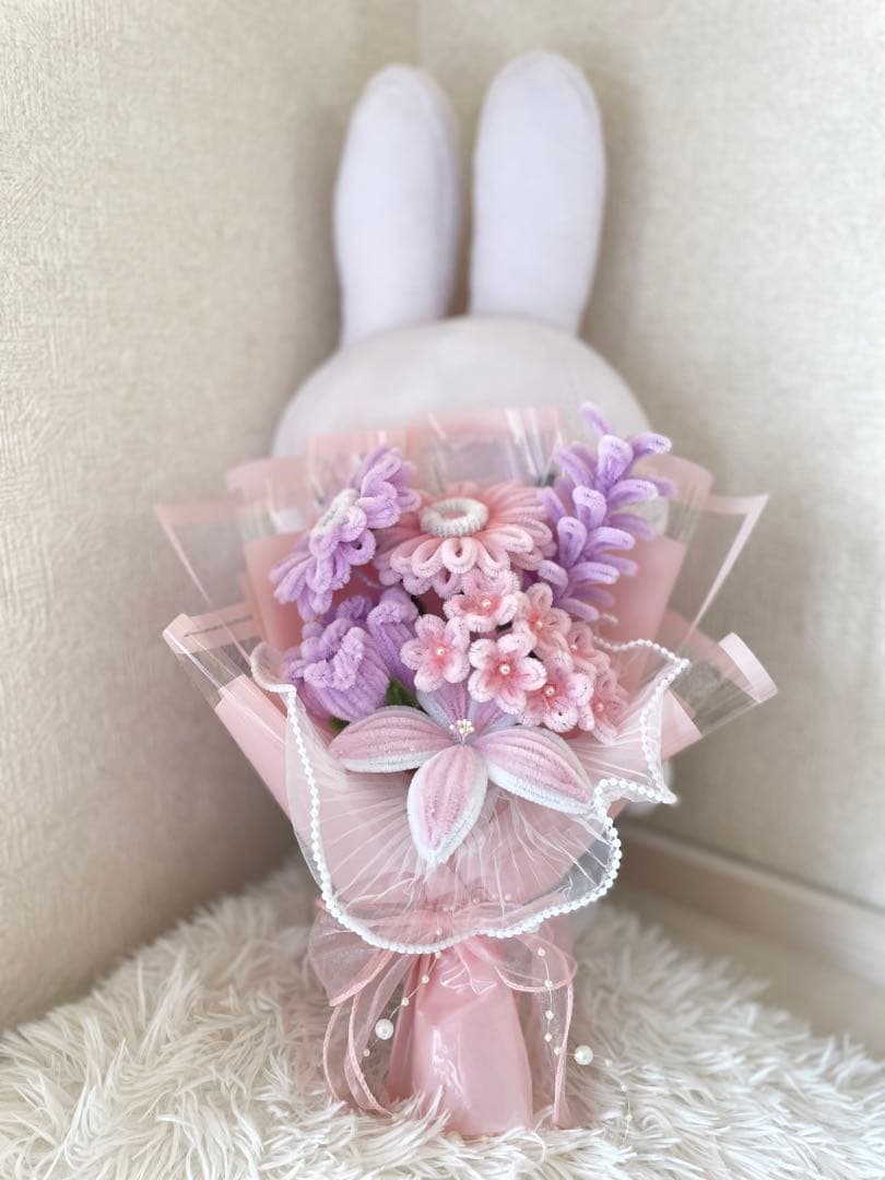 [cyhuiy ] モールフラワー ブーケ 2点