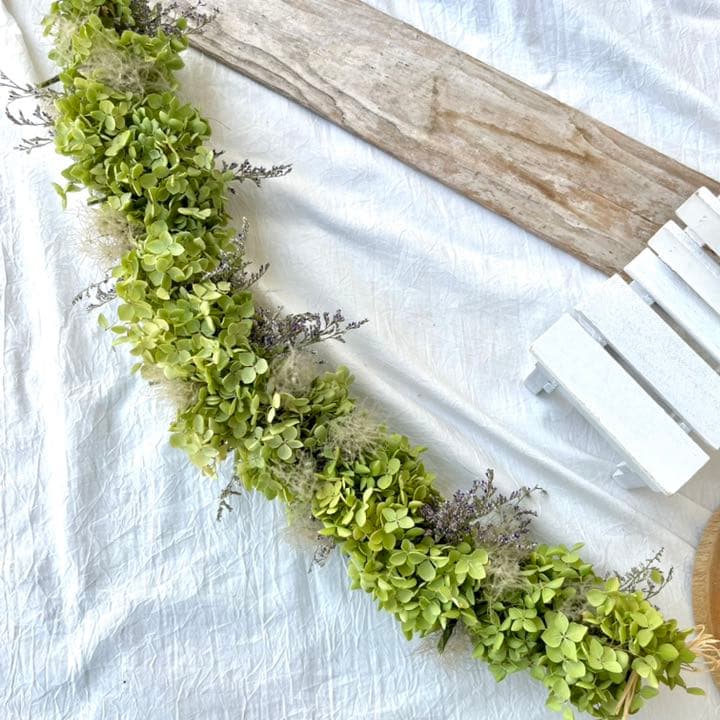 アナベル紫陽花 ガーランド