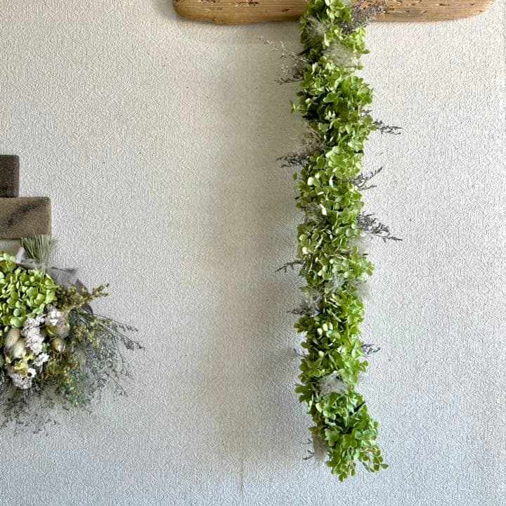 アナベル紫陽花 ガーランド