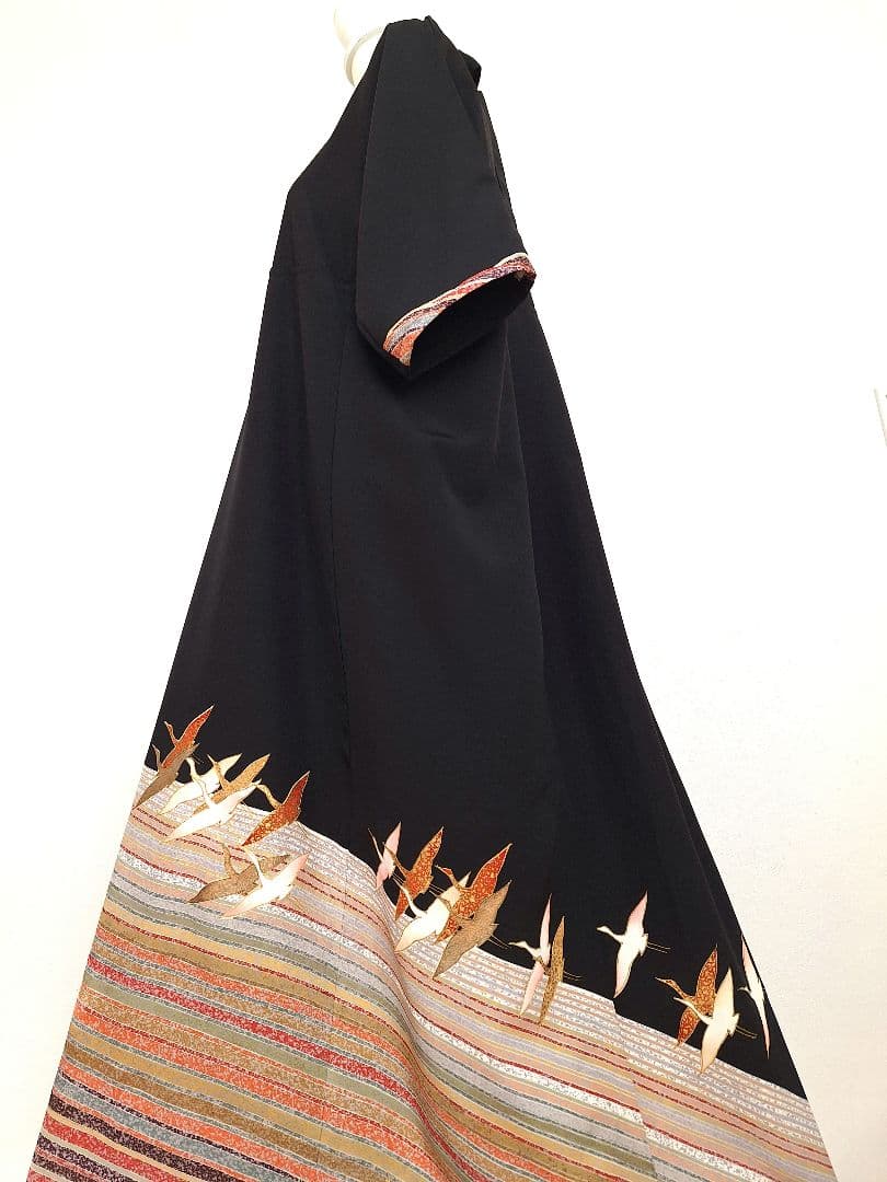 着物リメイクワンピース3686