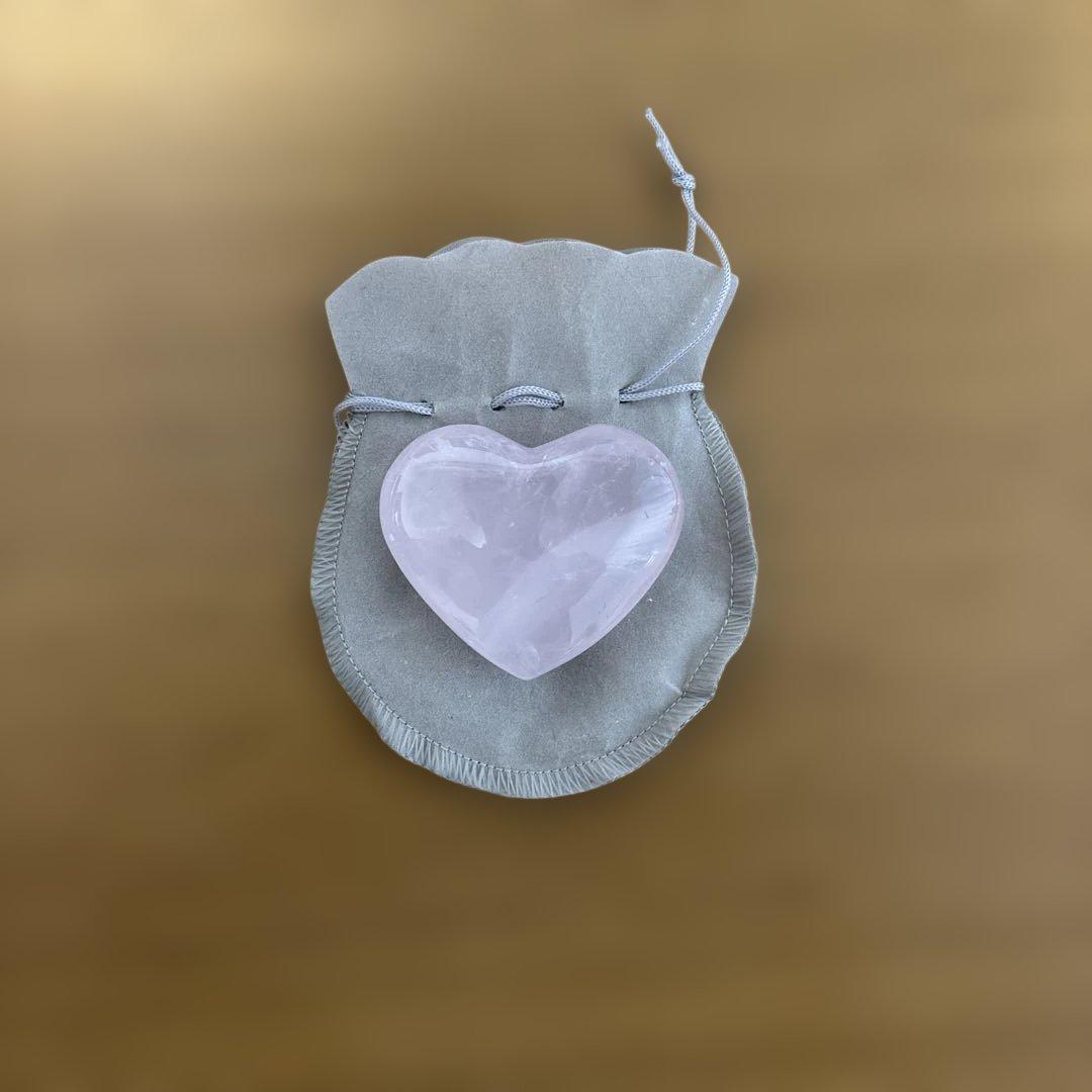 ローズクォーツ ハート型クリスタル