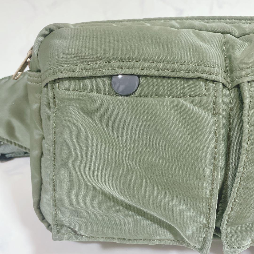 ポーター　PORTER　タンカー　ボディバッグ　斜めがけ　 セージグリーン