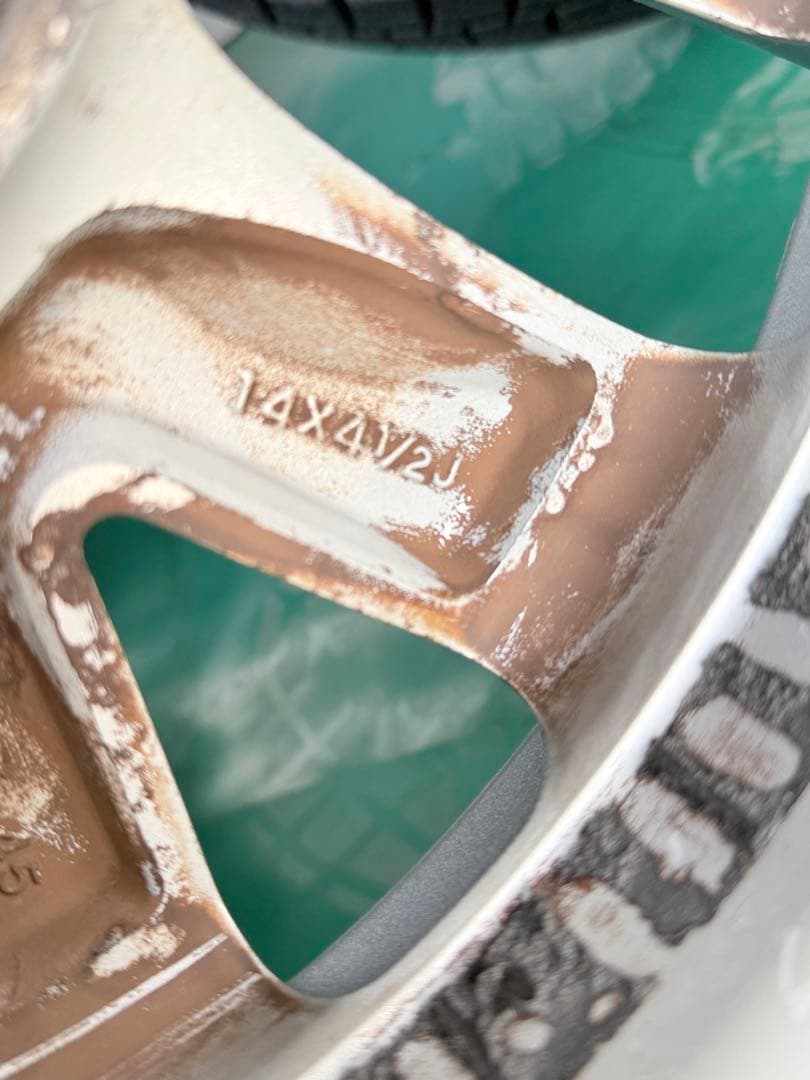 インチ スズキ ホイール 155/65R14 冬用タイヤ付きPCD100/4穴