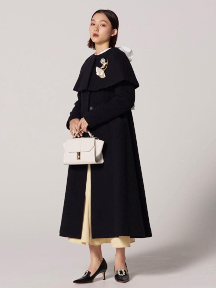 タグ付き新品 CELFORD 限定 入手困難 ケープ付きドレスコート