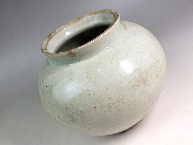 ☆*古陶磁* 李朝白磁壺 コレクターより ☆A13