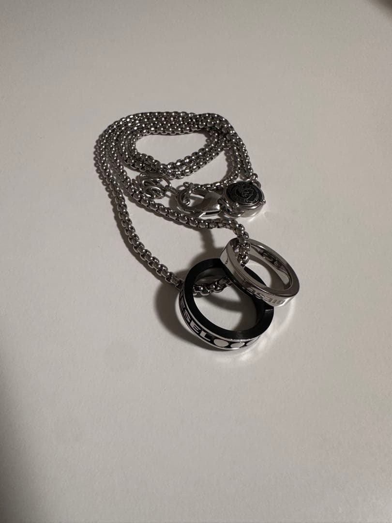 DIESEL リング付きネックレス