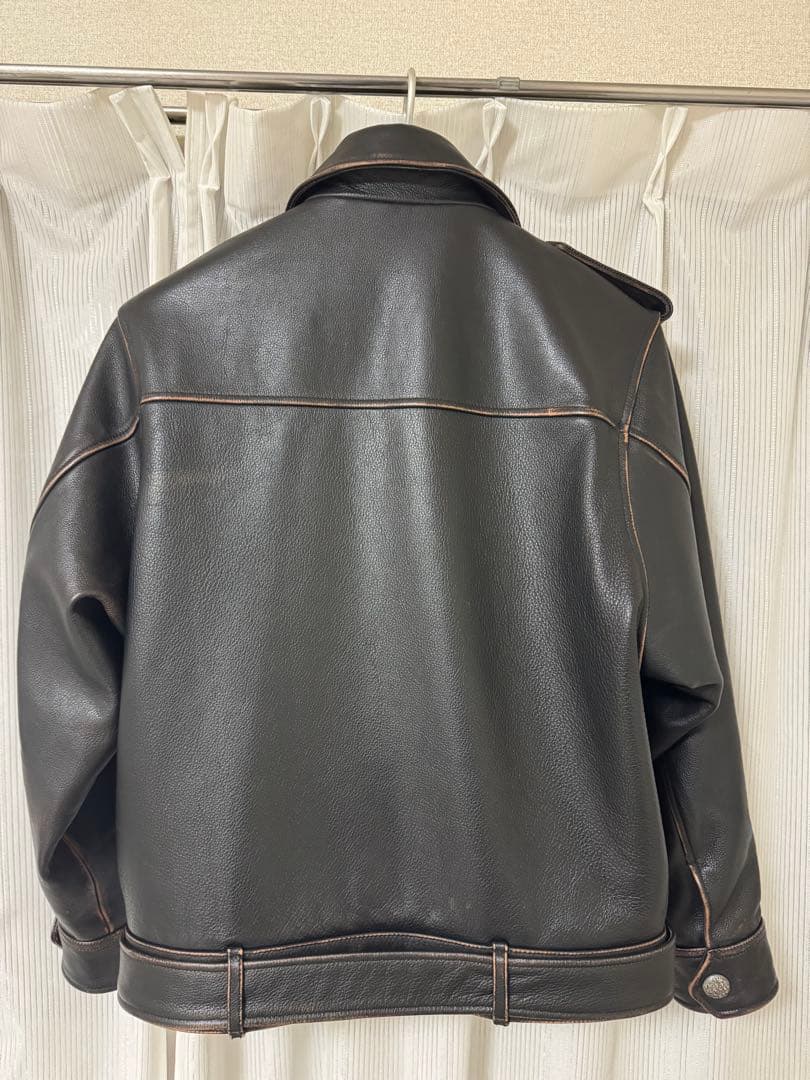 【GRANCY】グランシー ナポレオンレザーブルゾン Sサイズ