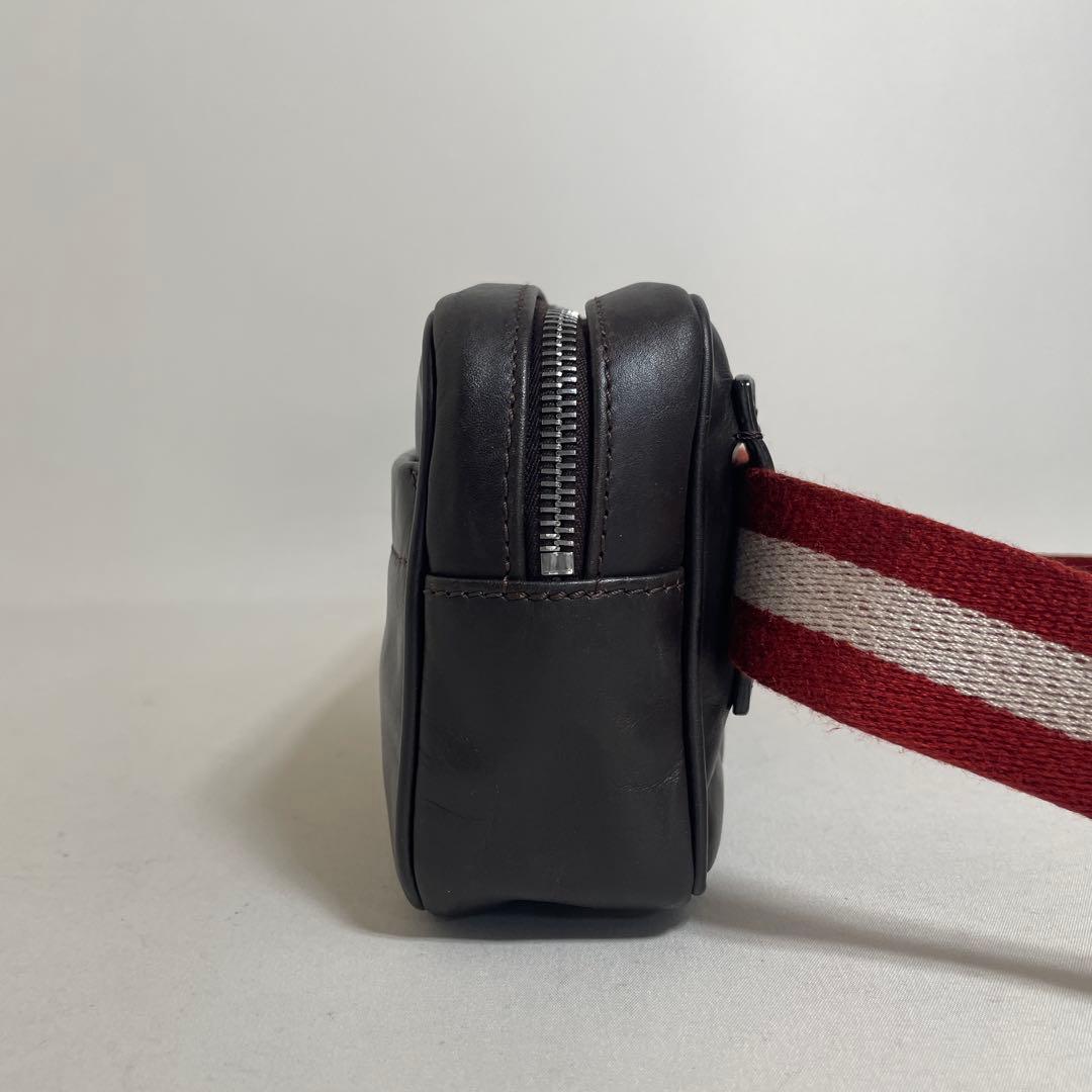 2601-181｜美品｜バリー ボディバッグ レザー ダークブラウン