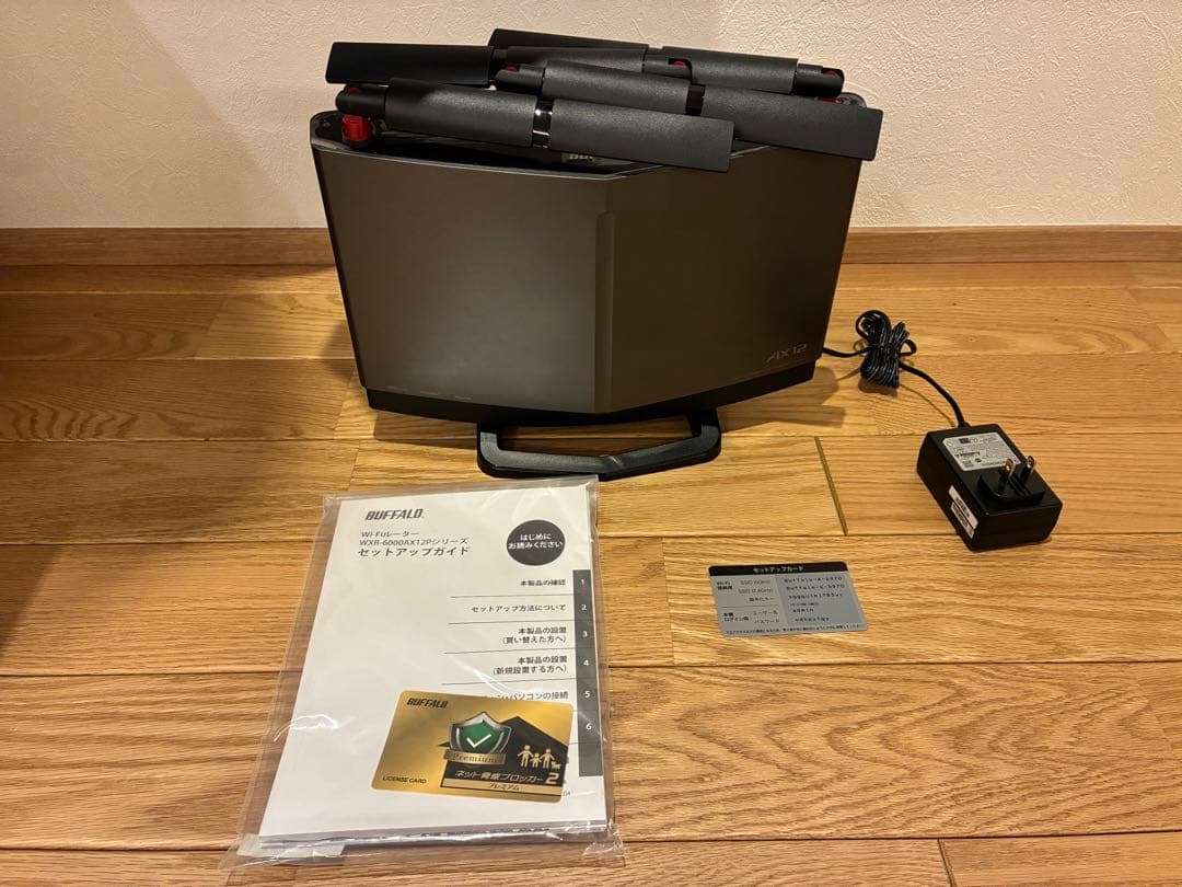 BUFFALOのWXR-6000AX12P/D 無線LANルーター 本体