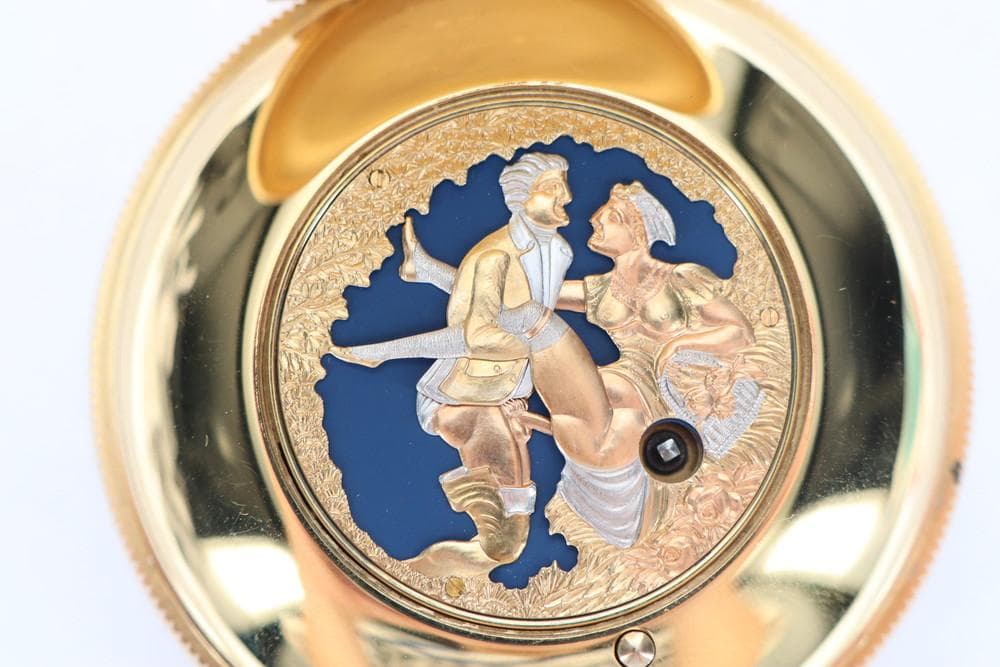 ◆CHARLES REUGE ロマンス 高級オルゴール付き懐中時計 09197