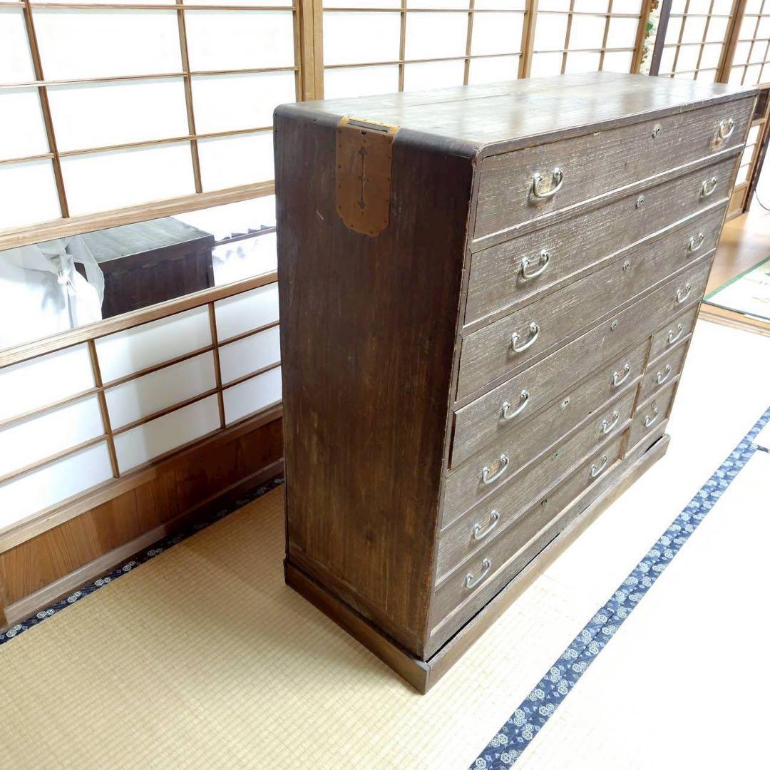 レア アンティーク 高級桐箪笥 昭和 タンス チェスト きり 家具 お洒落 和風