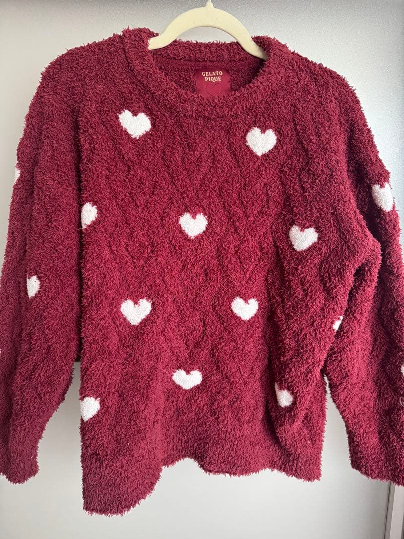 【上下セット】GELATO PIQUE ハート柄ルームウェア