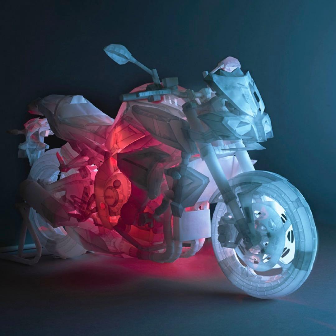 当選賞品 ヤマハ発動機 20周年記念 ペーパークラフト MT-10